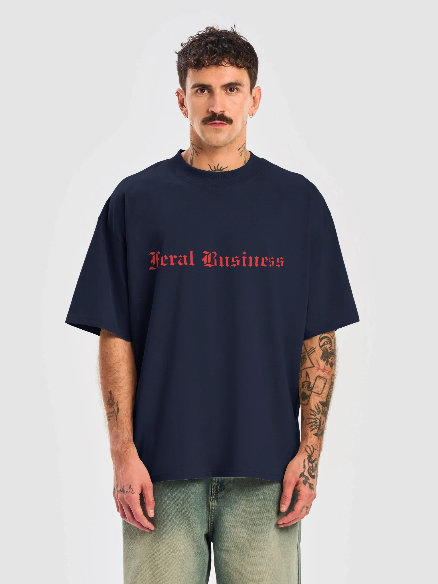 Feral Business U of A Oversized T-shirt — view 2