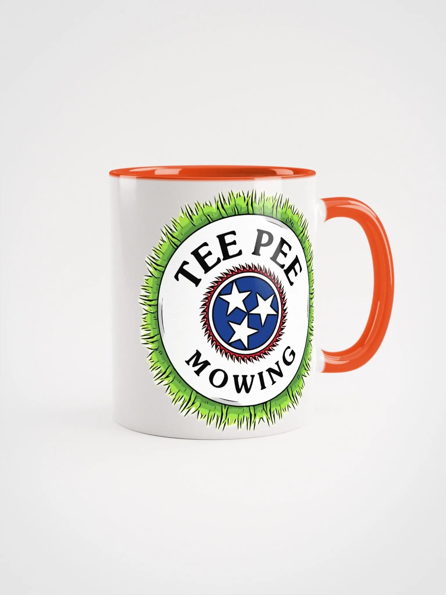 Tee Pee Mowing Coffee Cup Old Logo product image (1)