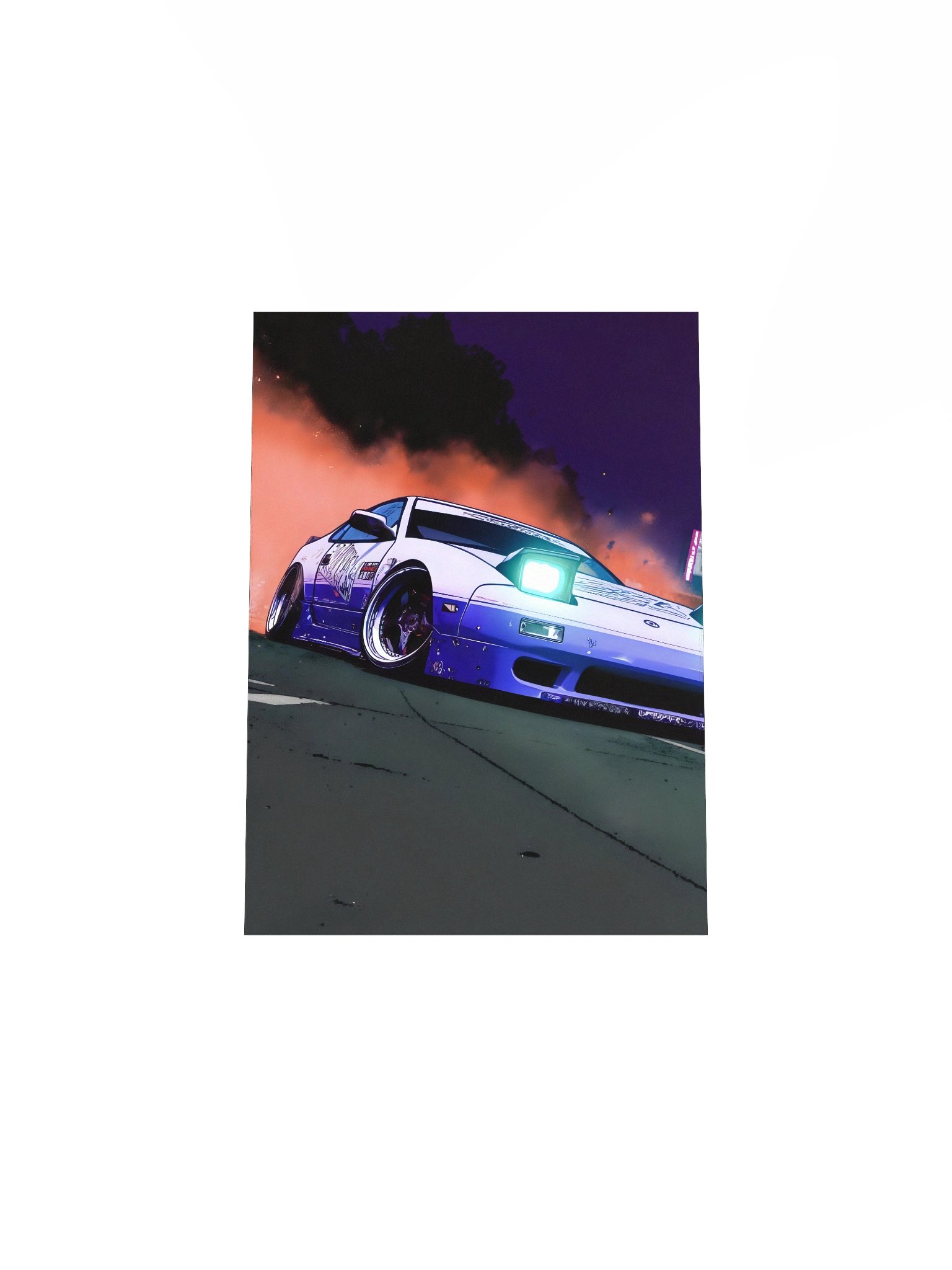 NEON DRIFT Matte Poster product image (4)