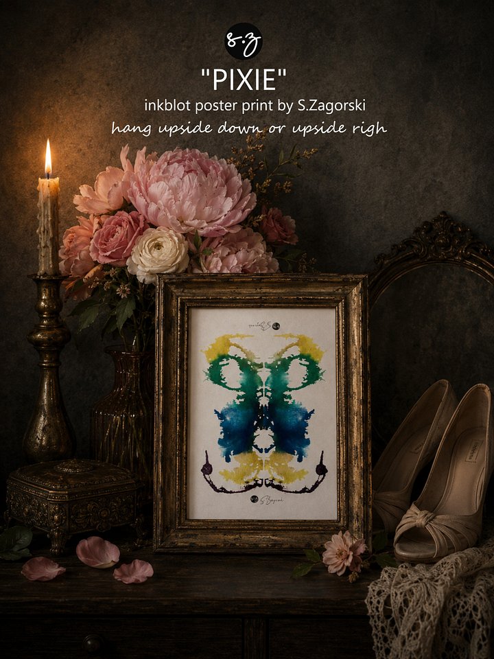 Pixie | Ancient Elemental | Inkblot Print product image (1)