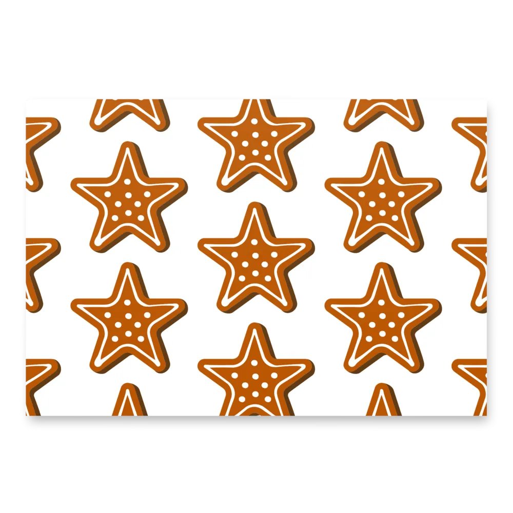 Gingerbread Star Wrapping Paper product image (1)