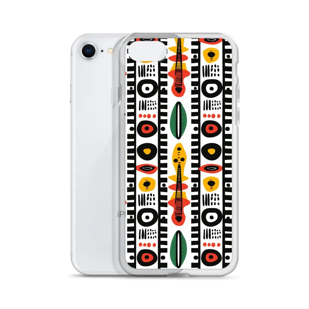 Afrobeat Harmony Clear iPhone® 7/8, 11, 12, 13, 14, 15, 16, 17, X/XS, SE, XR, Mini, Pro, Pro Max, Plus Cases. product image (2)
