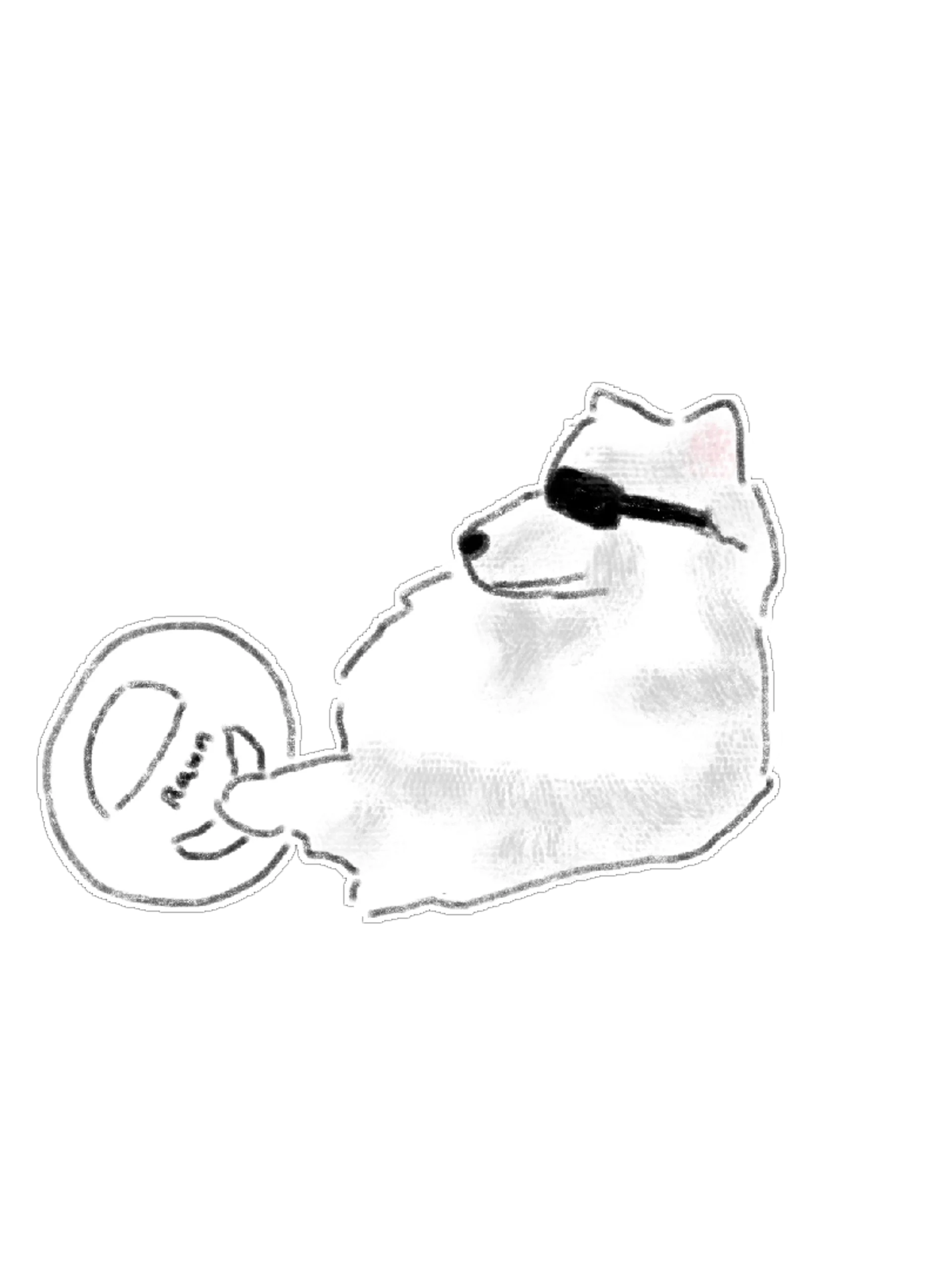 Cool & Stylish White Puppy Digital PNG Graphics Pack (15 Designs) product image (5)