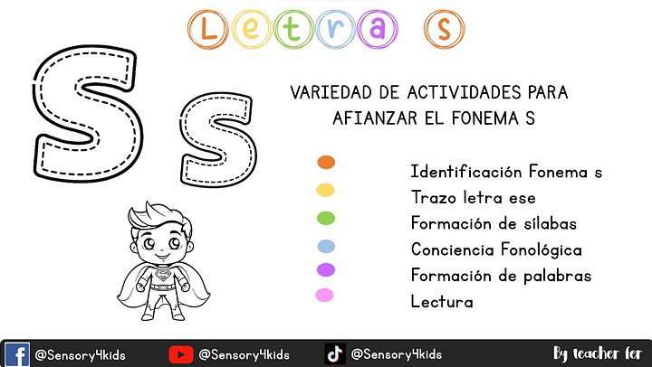 Kit completo de actividades fonema Ss product image (1)