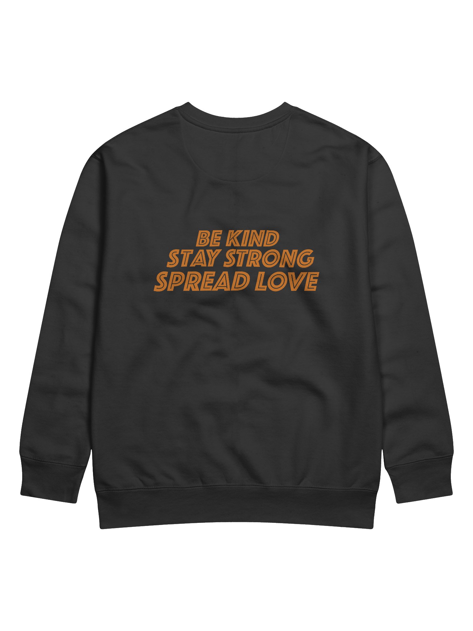 Bold Orange Letter Printed Premium Sweatshirt product image (16)