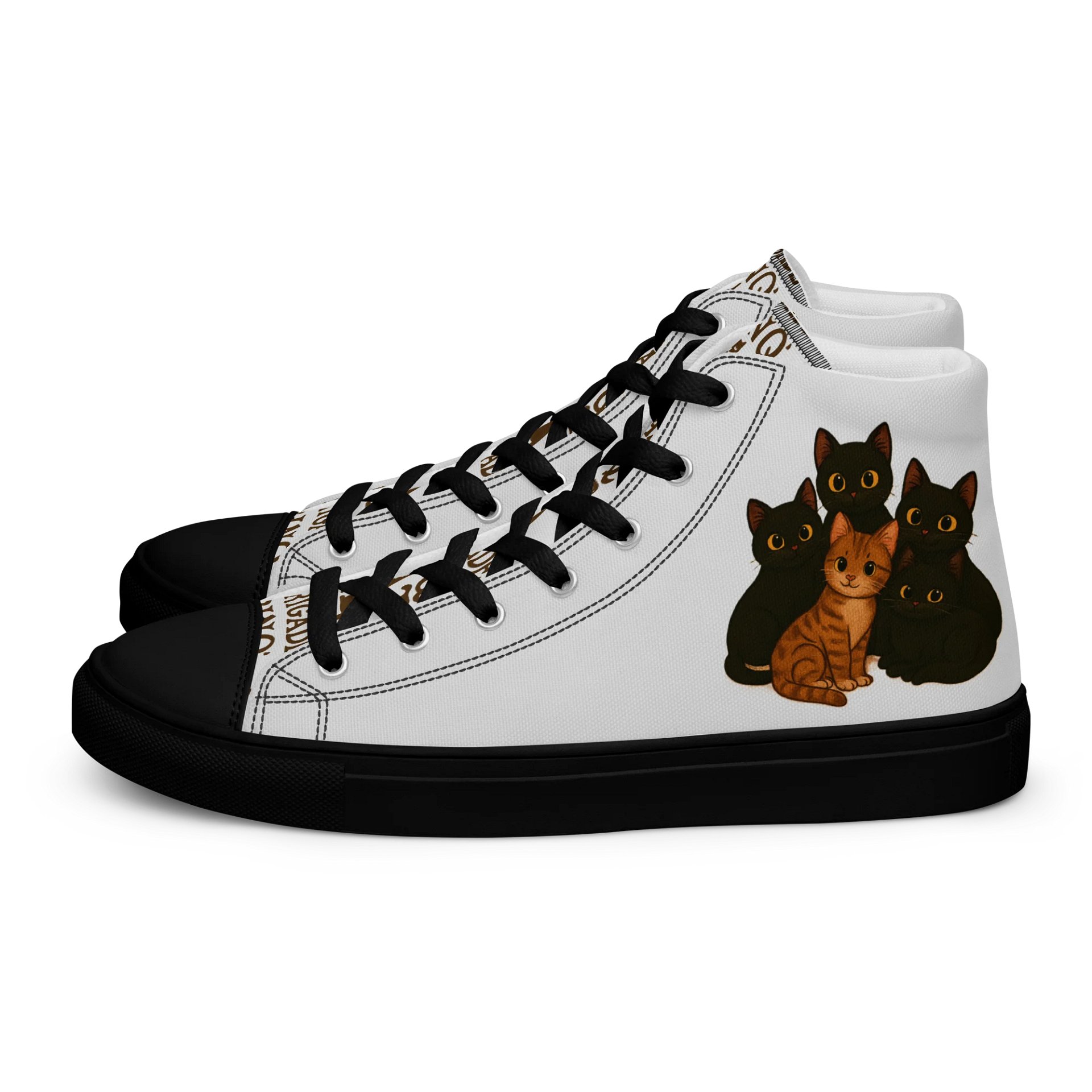 Kitty Cat Men's High Top Shoes product image (1)