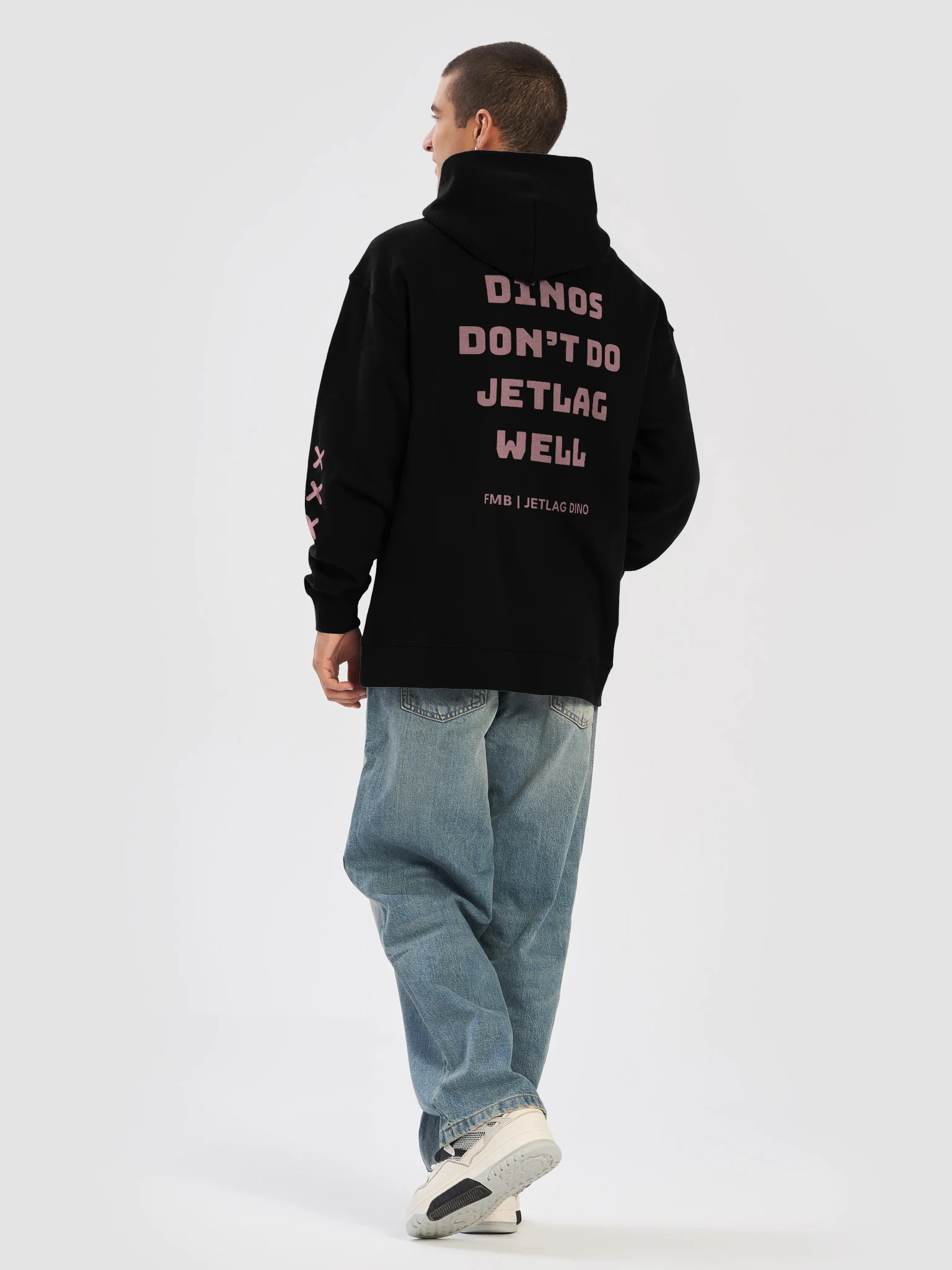 FMB | JETLAG DINO Premium Hoodie Pink product image (6)