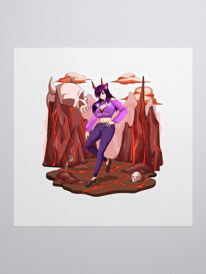 Hellish ClutzyMina Kiss Cut Stickers product image (1)