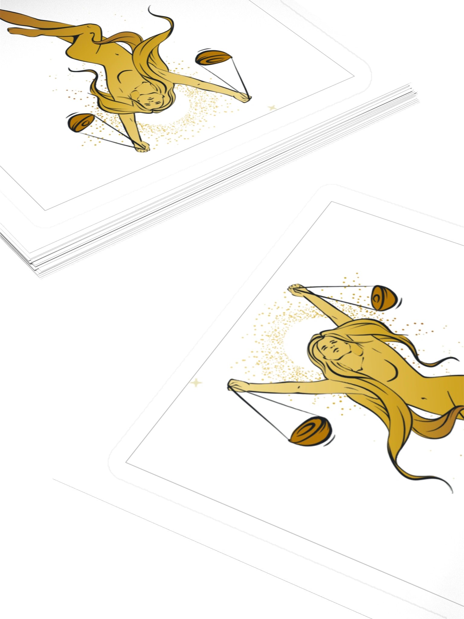 Libra Zodiac Sticker — Divine Golden Scales Design product image (4)