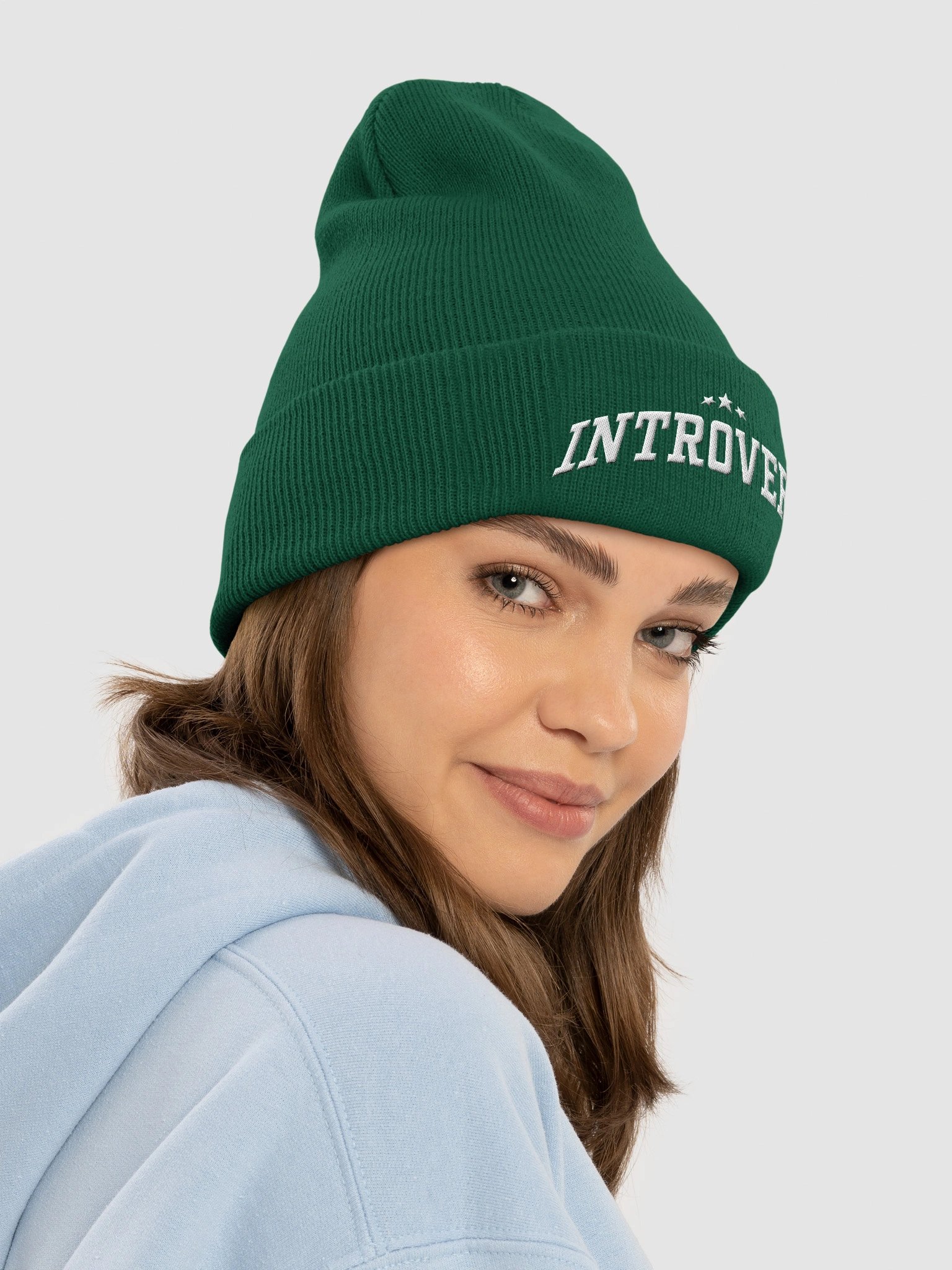 Introvert (Yupoong Cuffed Beanie) product image (39)