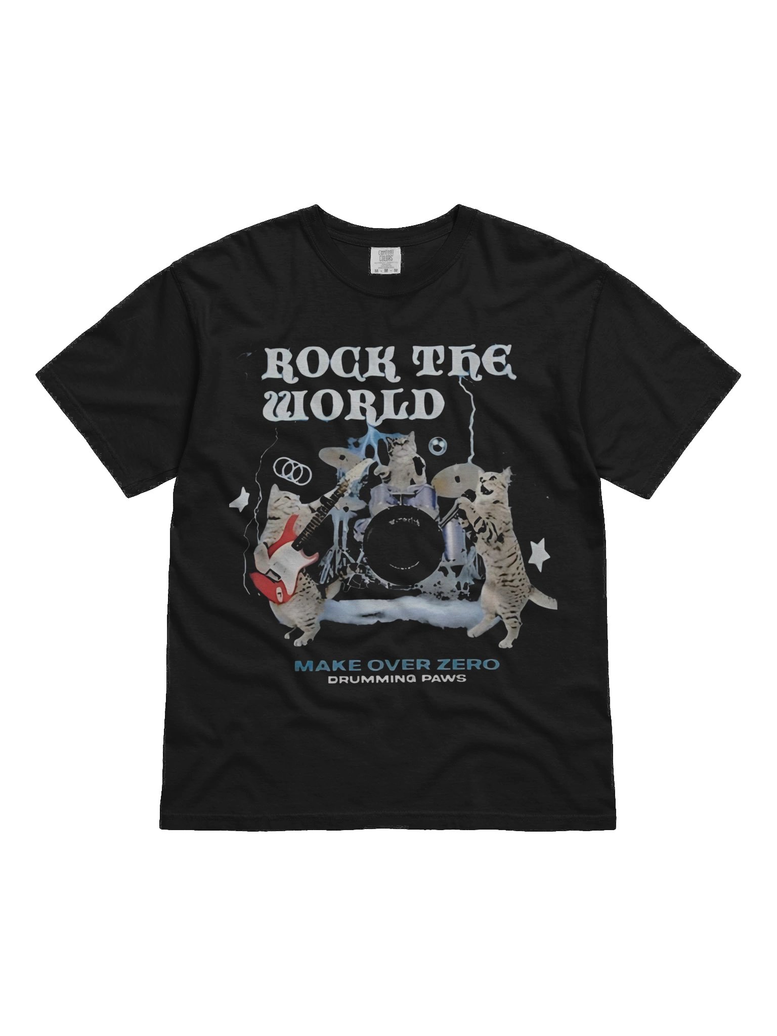 Rock Cat Digital Oversized Fit Short Sleeve T-Shirt product image (1)