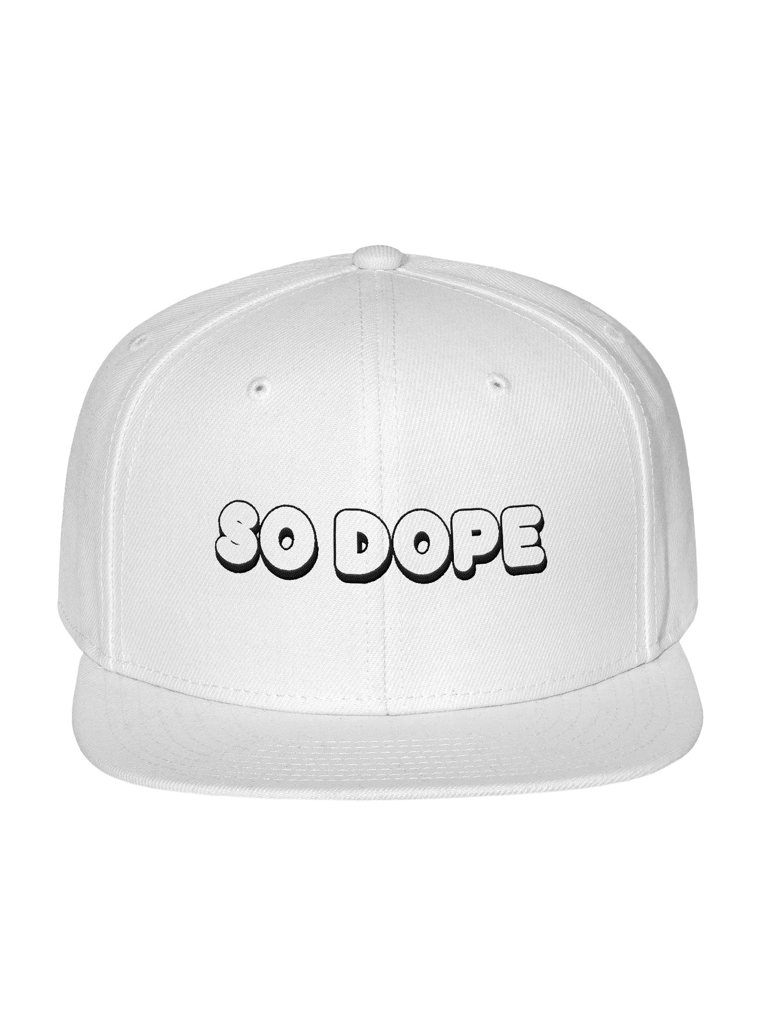 SO DOPE (Solid White) SNAPBACK product image (1)