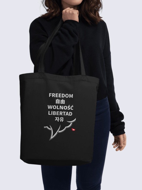 ORGANIC TOTE BAG (Regular Size), FREEDOM product image (1)