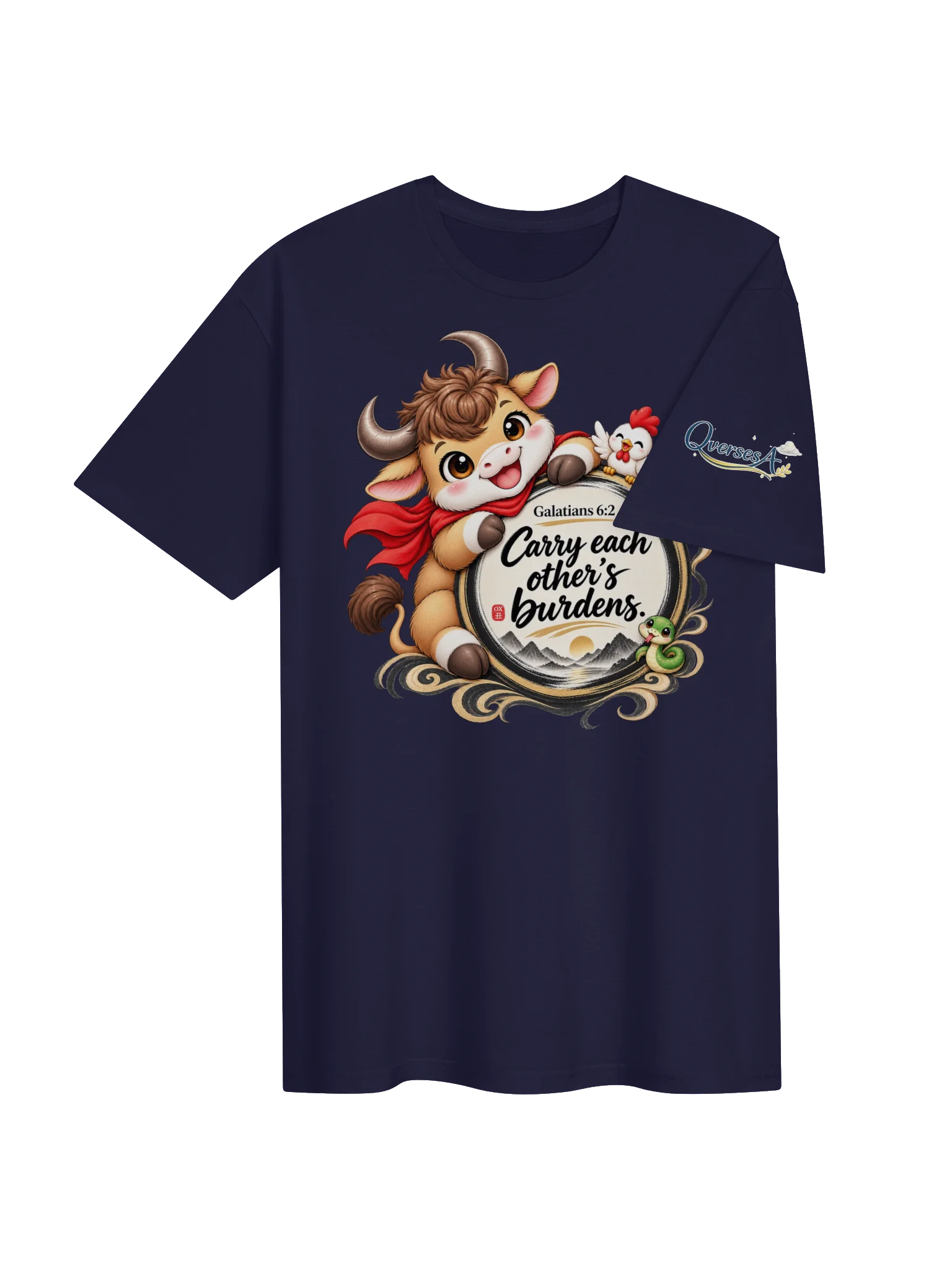 🐂Year of the Ox | Chinese Zodiac Trio Unisex T-Shirt product image (24)