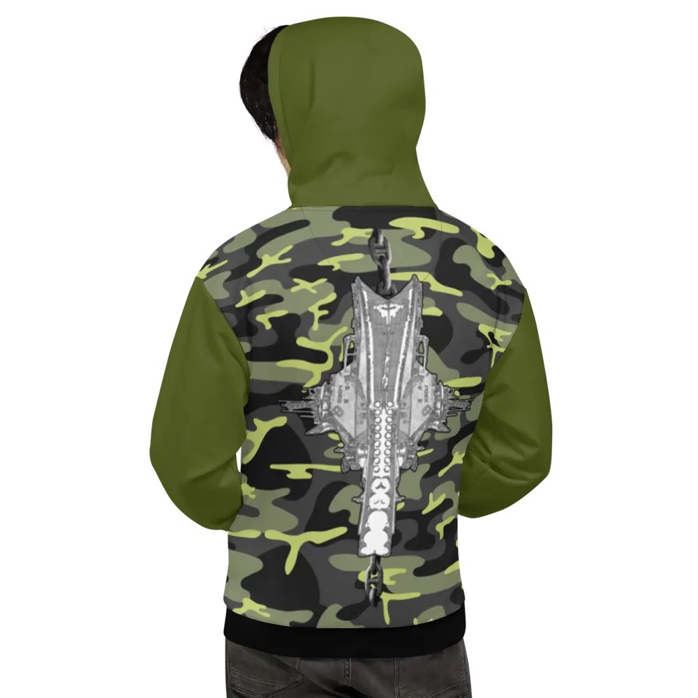 Mirrored Foss Tug & Barge Bridal Chain (Green & Camouflage) – Performance Marine Wear | Twin Anchor Apparel North Current Line product image (7)