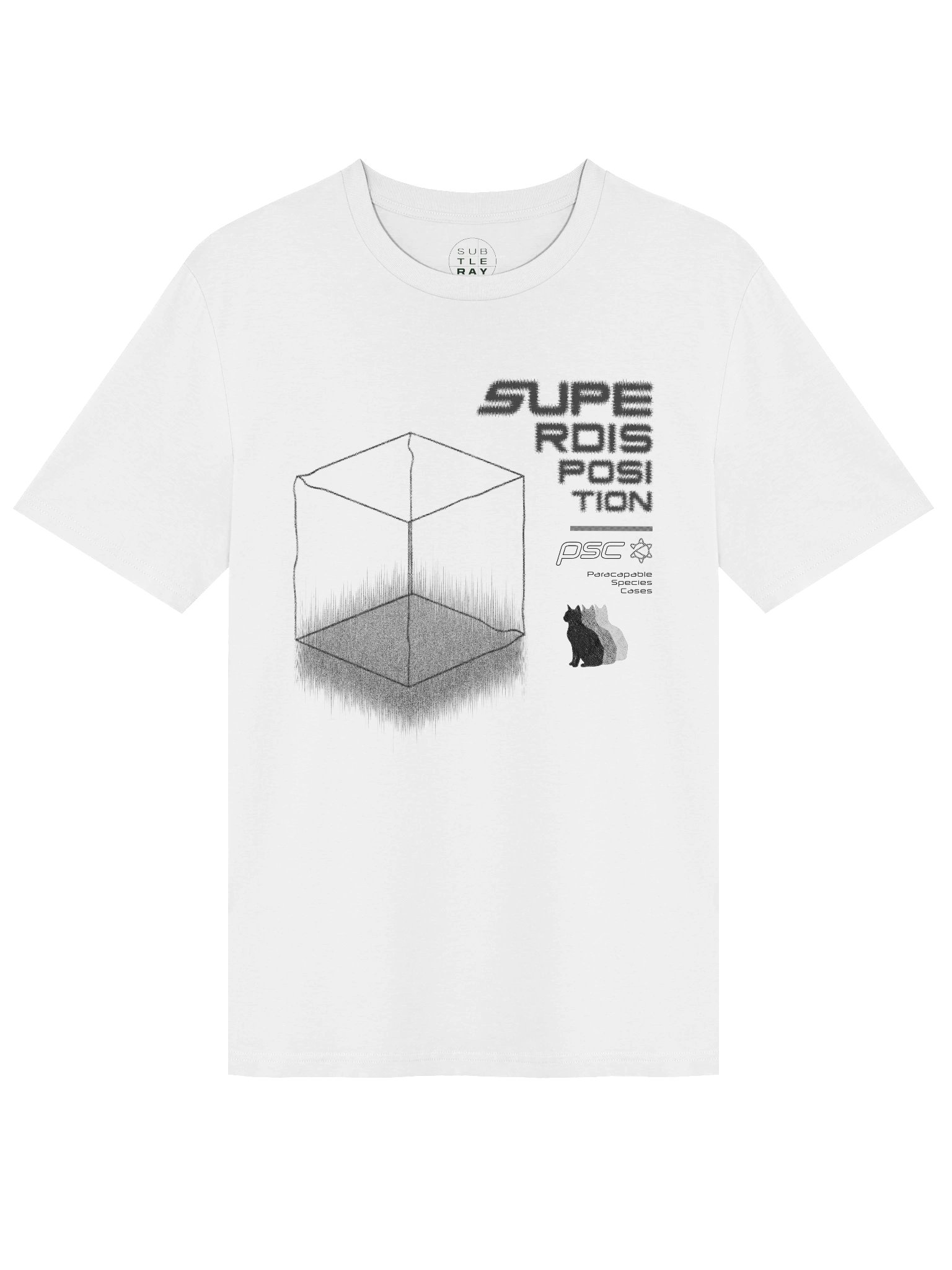 Superdisposition / Cat Monochrome Tee (Ships from US) product image (1)