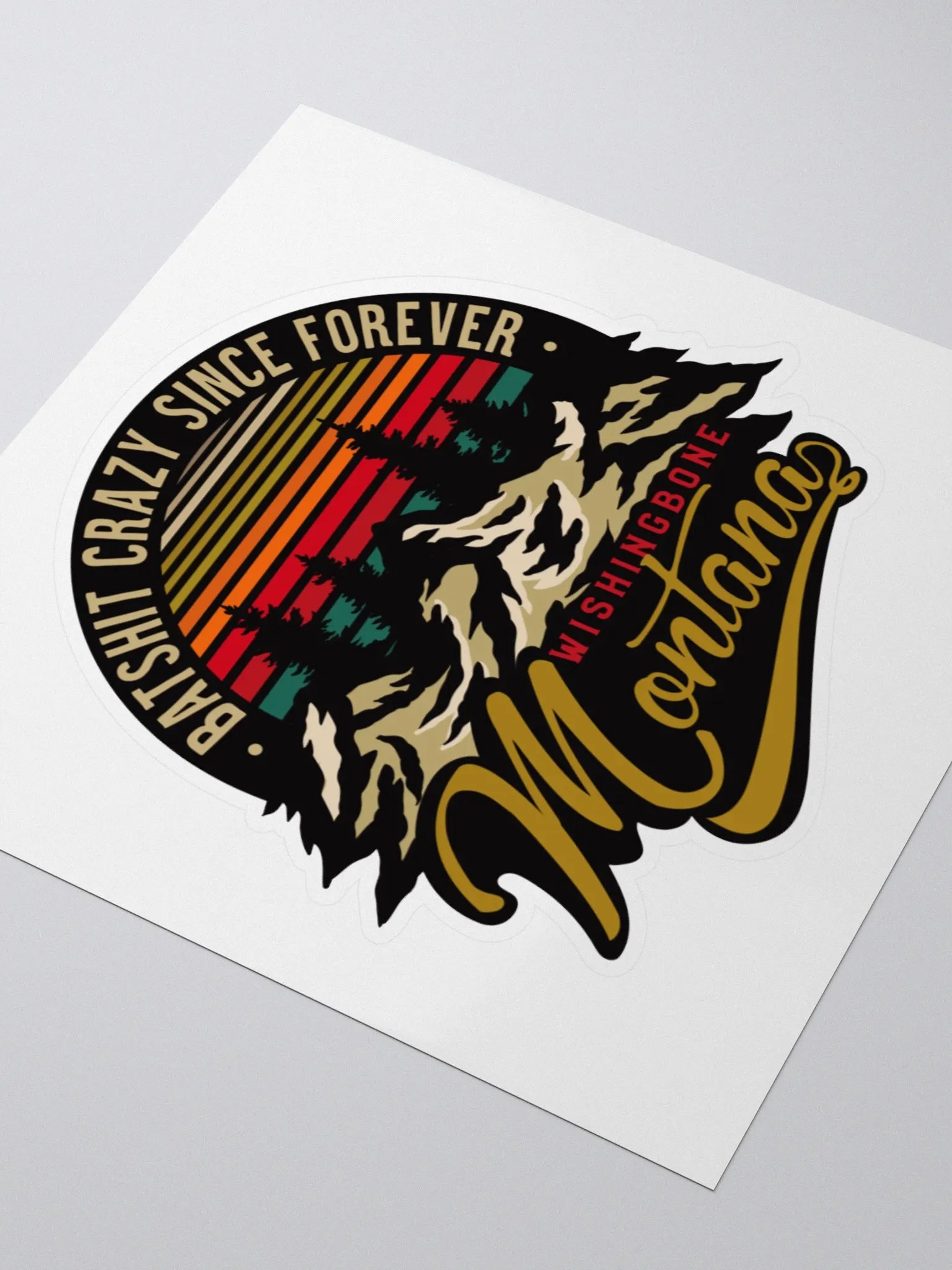 Wishingbone, Montana sticker product image (3)