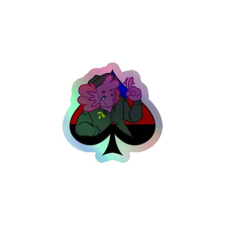 OG Poly in Spades | Kiss-Cut Holo Sticker product image (1)