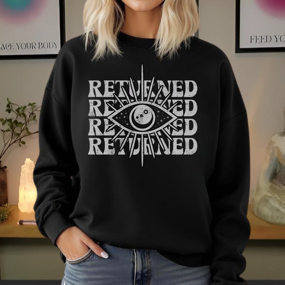 Eye Returned Cozy Sweatshirt | The Returned Collection | Oversized Spiritual Pullover product image (1)