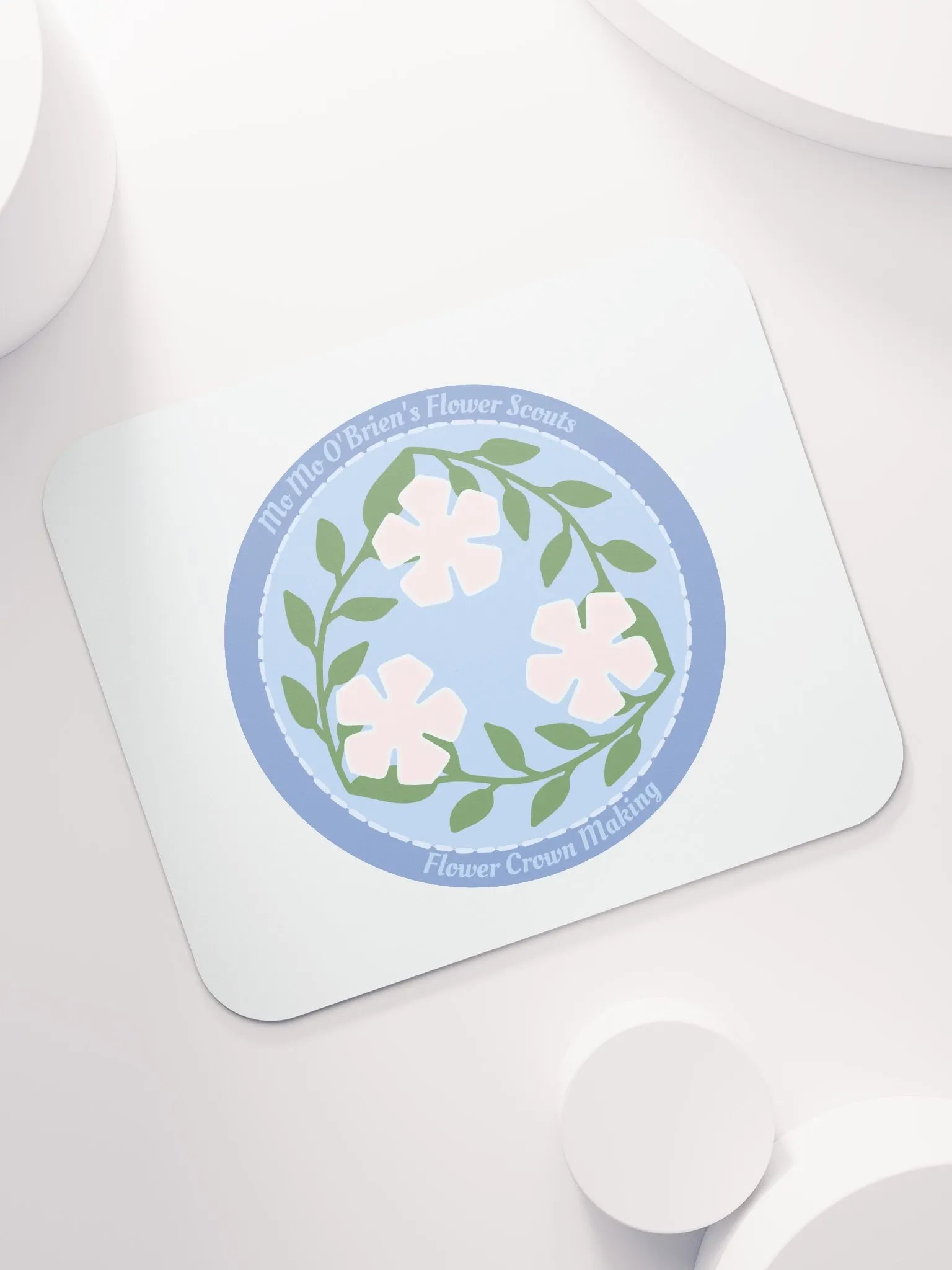 Flower Crown Making Badge Mouse Pad product image (7)