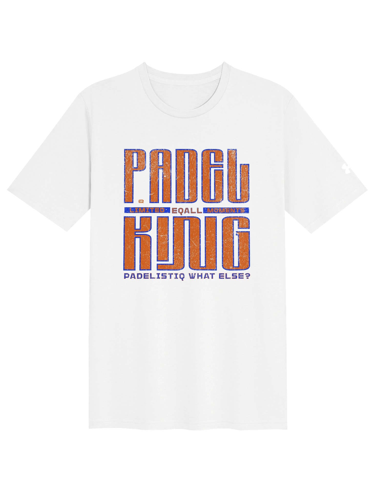EQALL® ft. Under Armour® Unisex Athletic Tee_Essentials PADEL KING / Orange Blue product image (1)