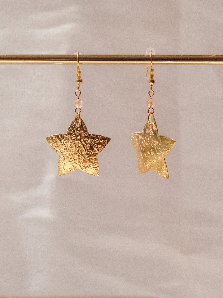 Golden star - Citrine earrings ⭐️ product image (1)