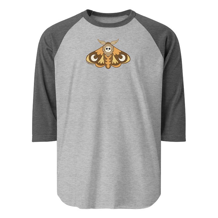 Death’s Head Moth Raglan Baseball Jersey product image (1)