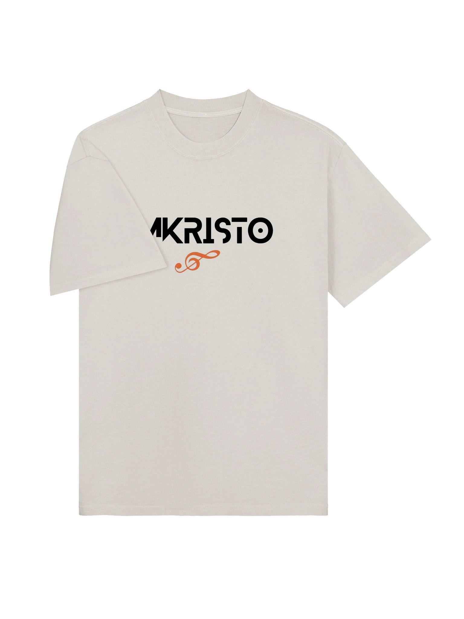 Minimal Orange Loop Oversized Fade Tee product image (2)