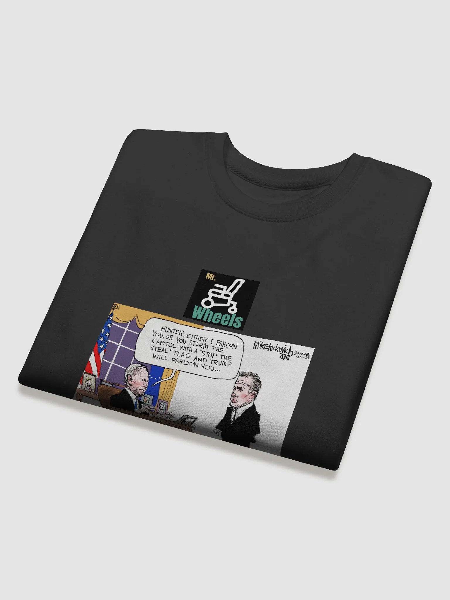 Political Satire Office Cartoon Sweatshirt product image (4)