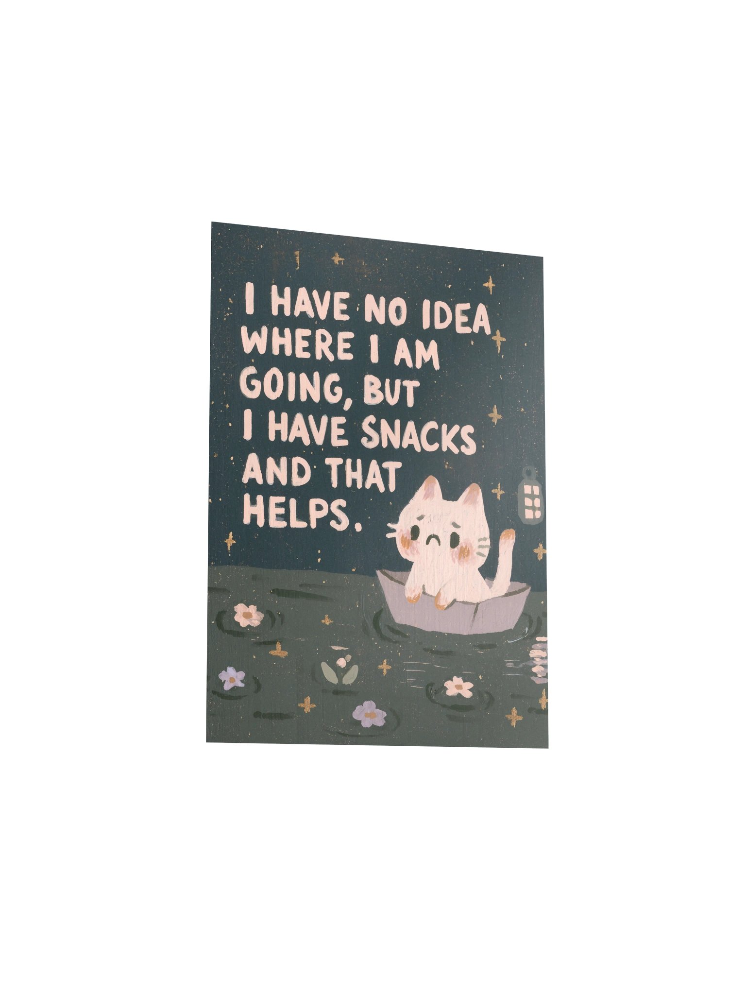 Snacks and Direction Cat Poster product image (25)