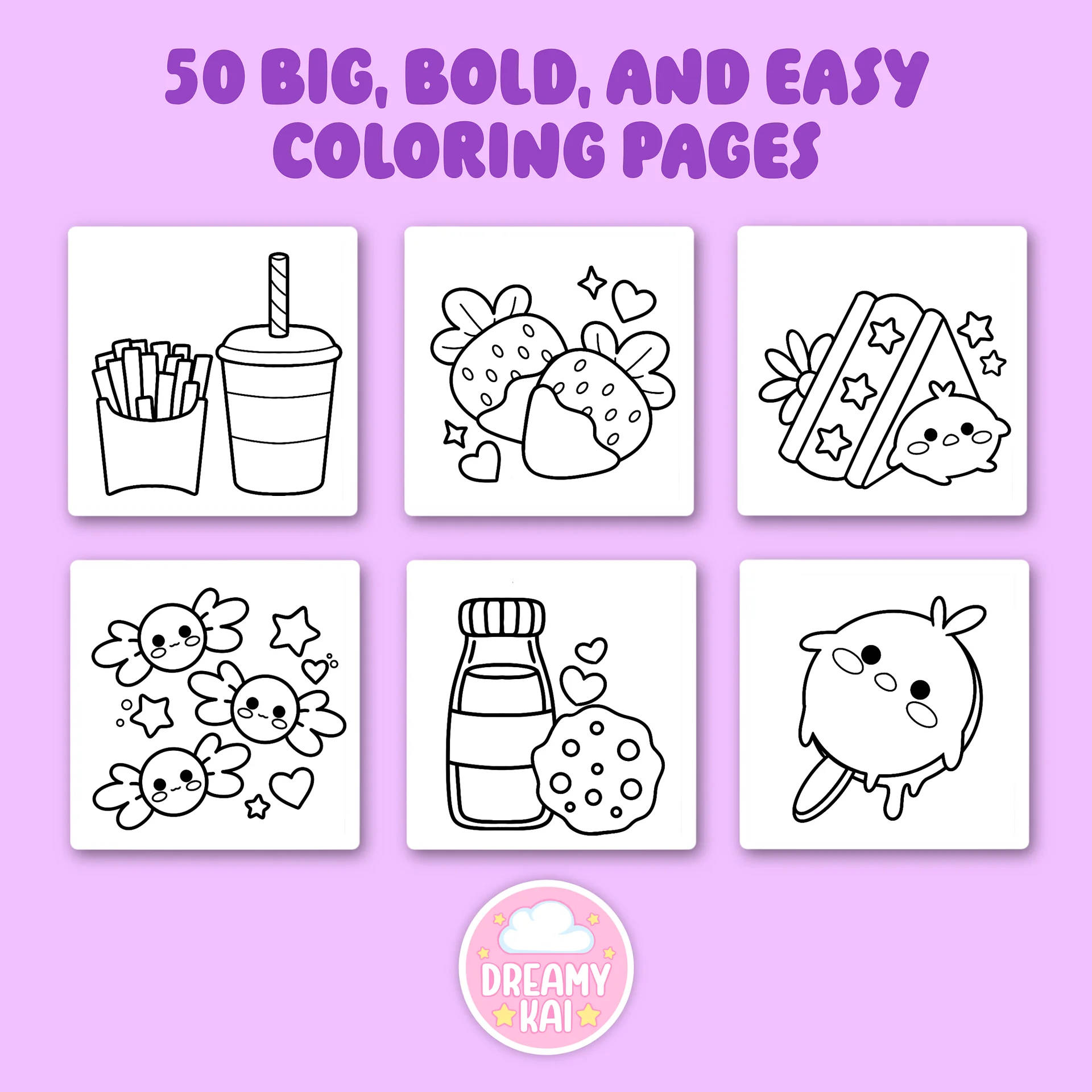 Digital Coloring Book - Food & Snacks product image (2)