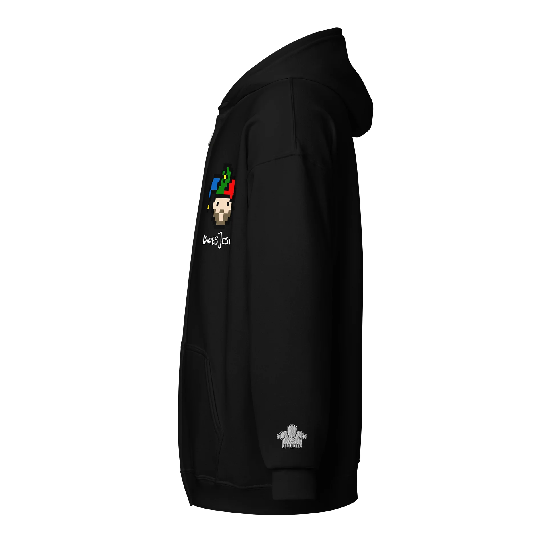 Pixelated Jester Zip Hoodie product image (19)