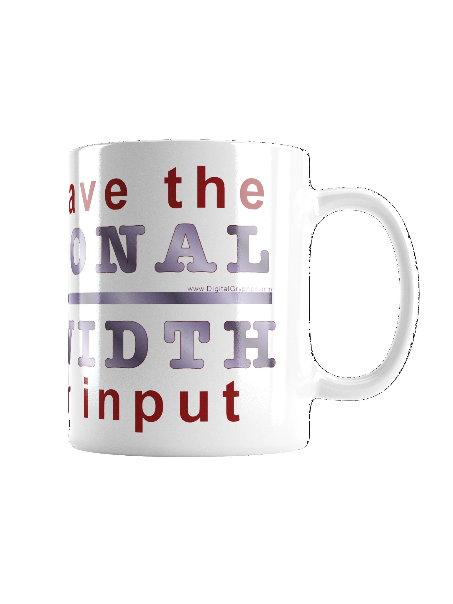 Emo Bandwidth White Mug product image (6)