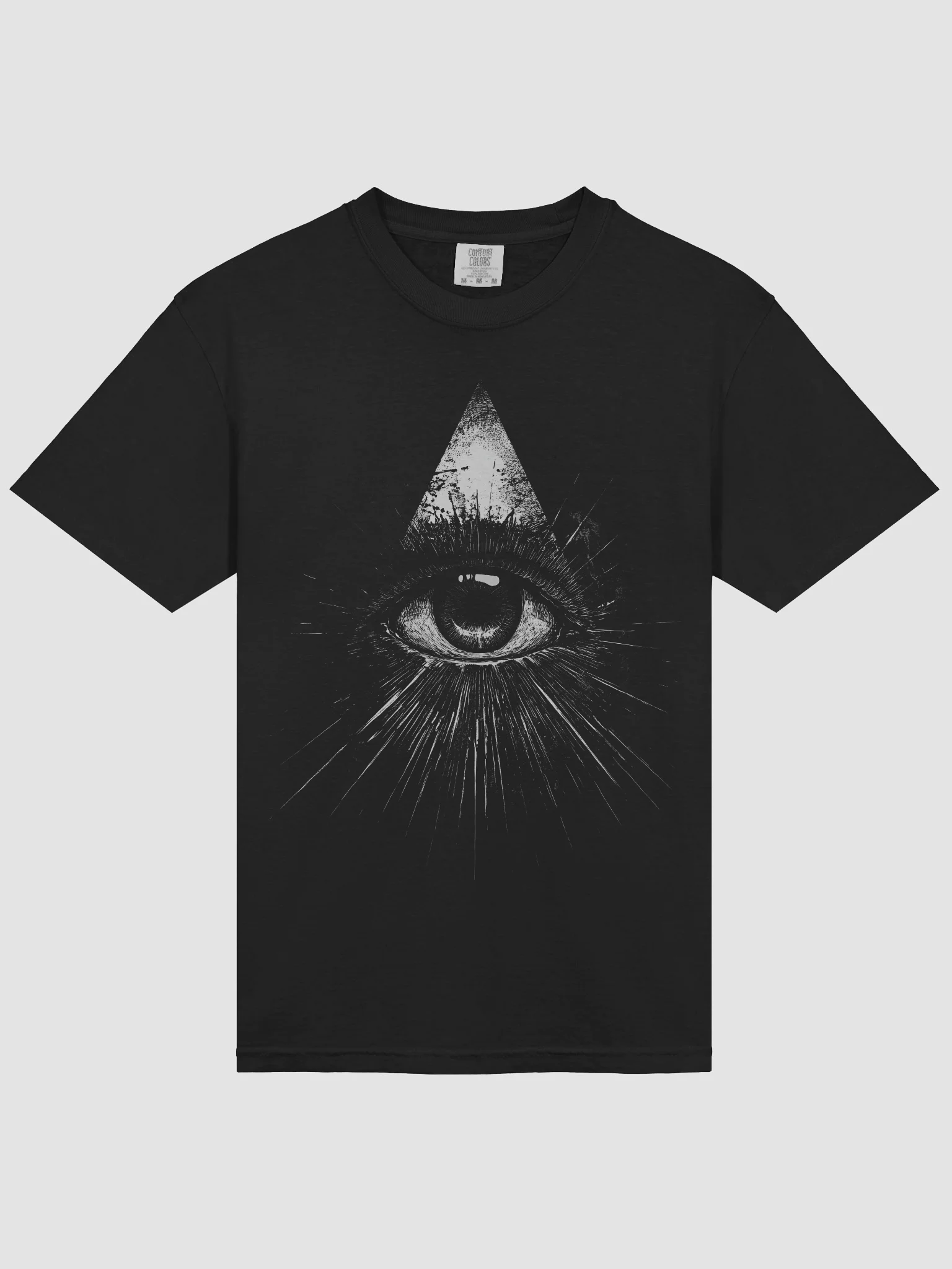 All Seeing Eye Black Short-Sleeve Graphic T-Shirt product image (3)