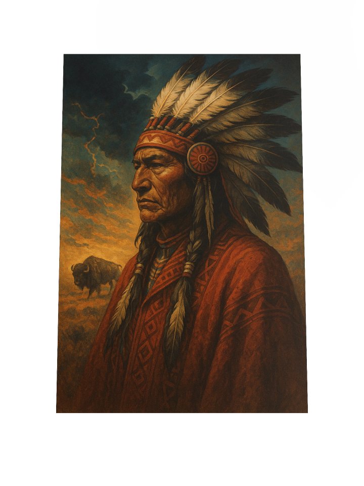 Poster “Chef amérindien & bisons” product image (2)