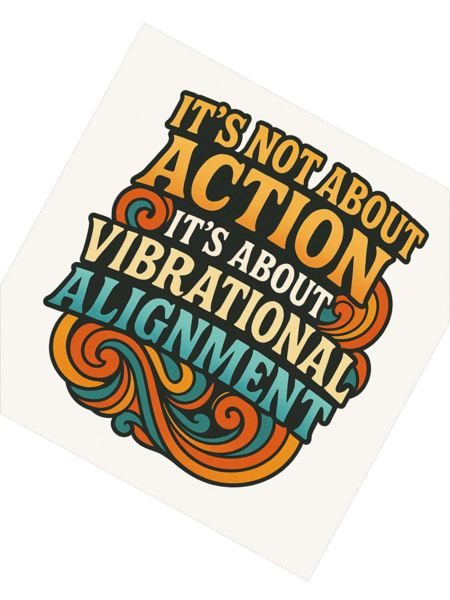 It's Not About Action Sticker product image (3)
