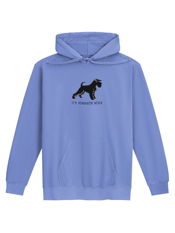 It's Schnauzer Never Premium Hoodie (Embroidered) of a Miniature Schnauzer(Black) product image (1)