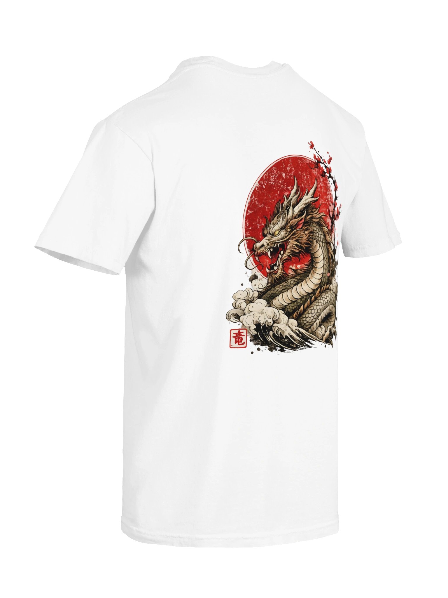 Dragon Sunset Tee — Japanese Kanji Dragon Graphic T-Shirt product image (10)