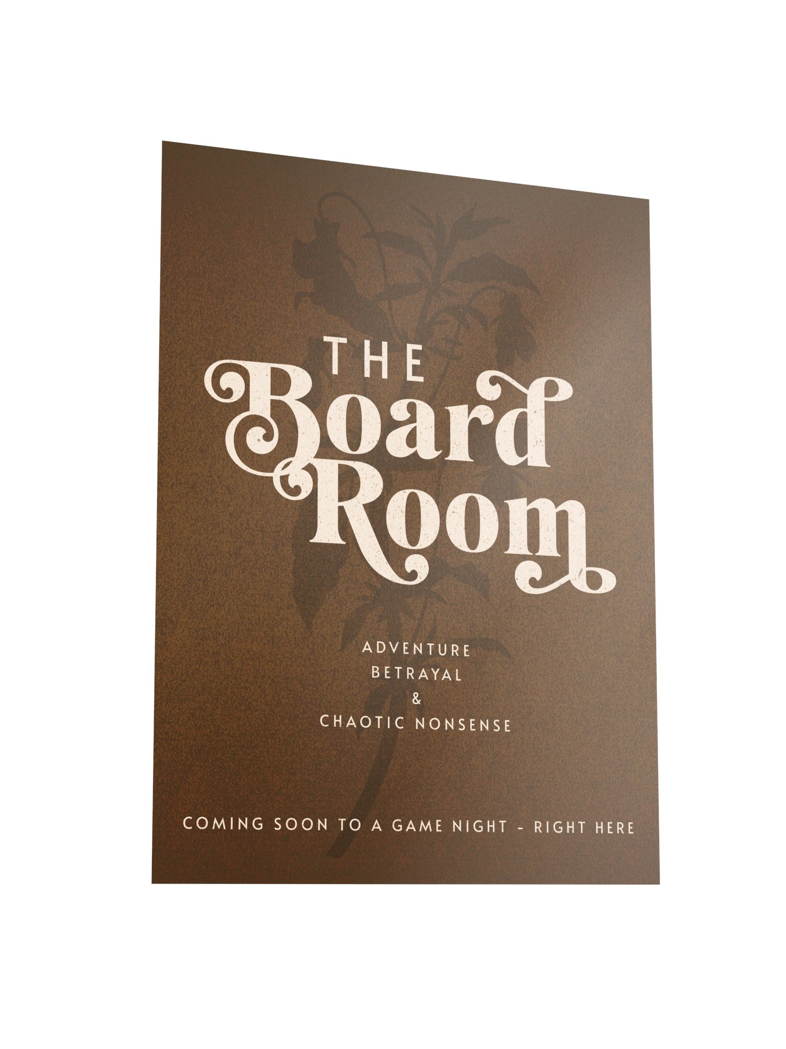 Elegant Floral Movie Poster Board Game Room Decor- UNFRAMED product image (3)