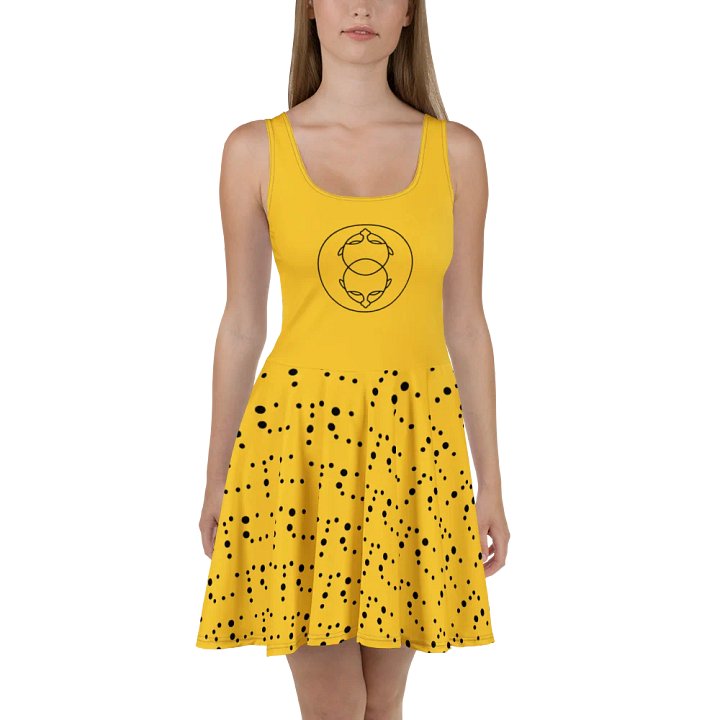 Symmetrical Faces All-Over Print Skater Dress product image (2)