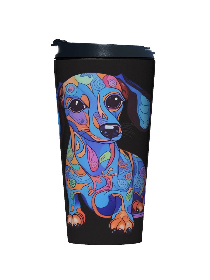 Psychedelic Dachshund #1 - Stainless Steel Travel Mug product image (1)