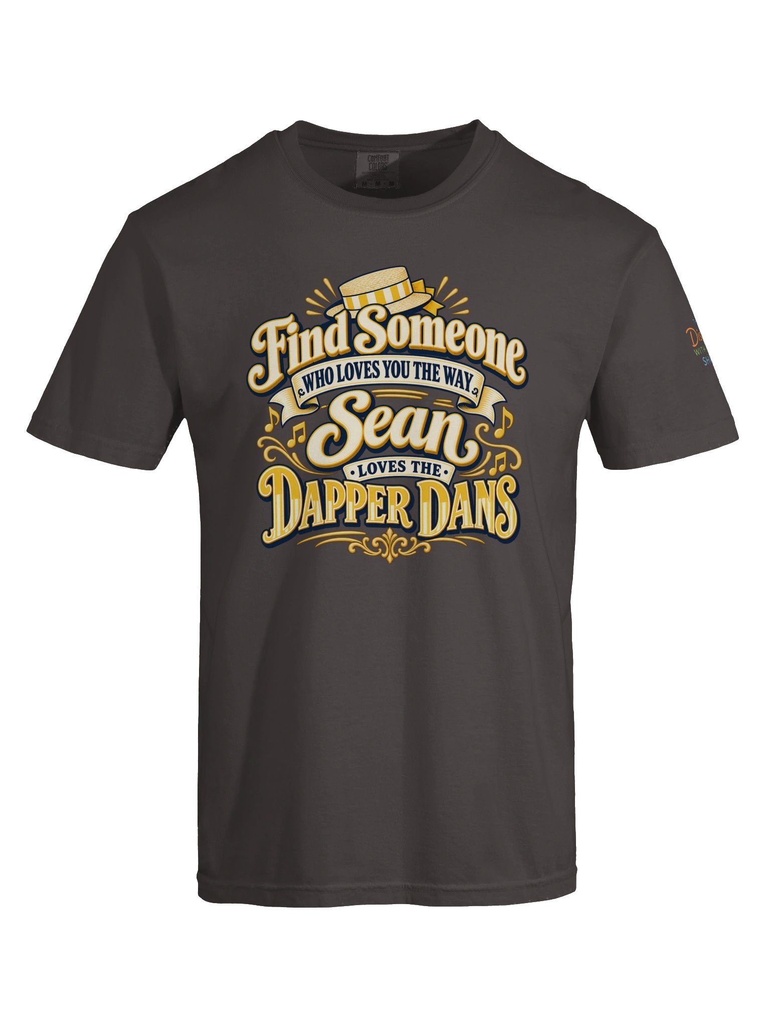 Find Someone Who Loves You the Way Sean Loves the Dapper Dans | Gold Relaxed Fit Tee | TDWSS product image (53)