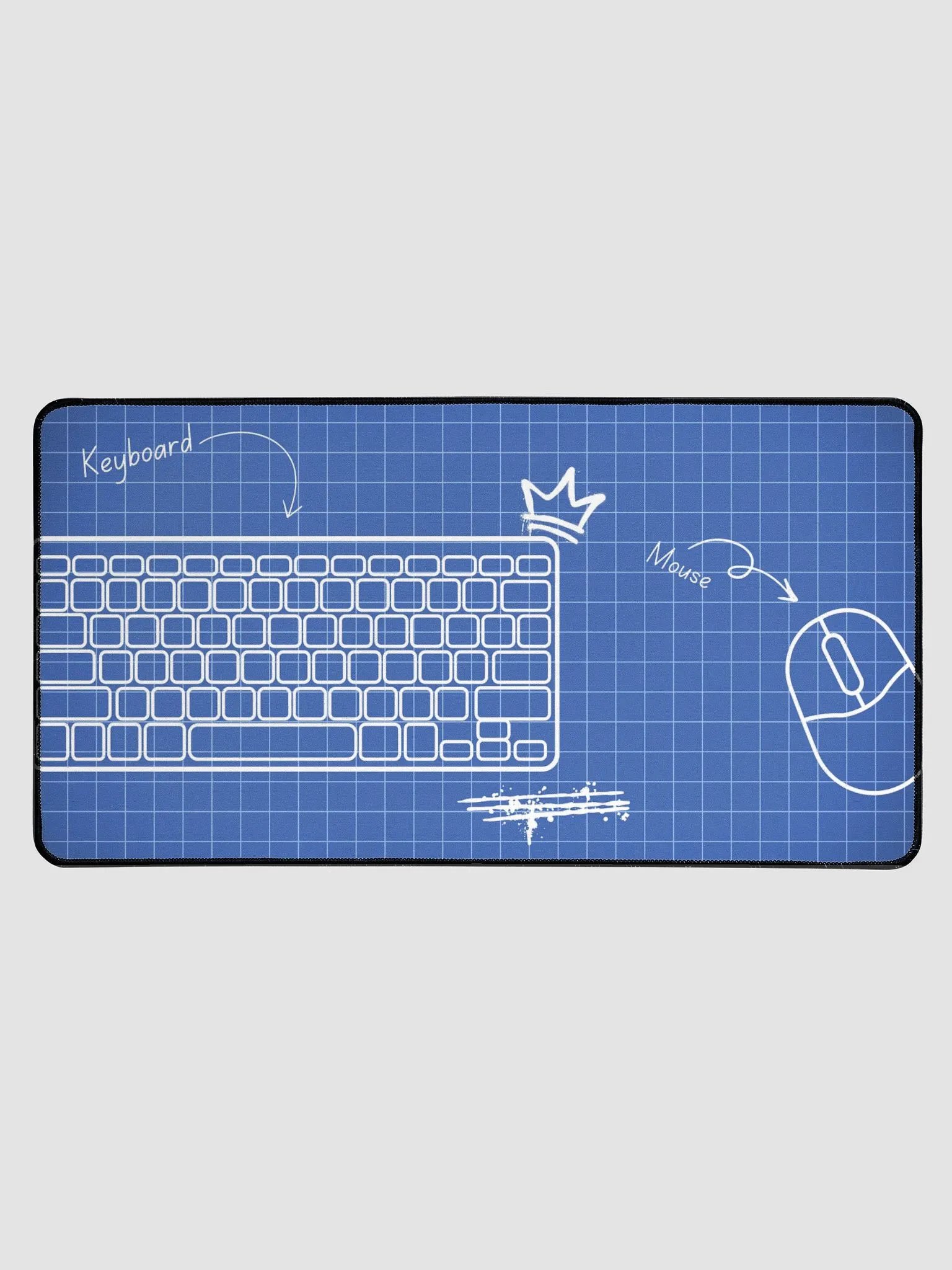 "Blueprint" Desk Mat product image (1)