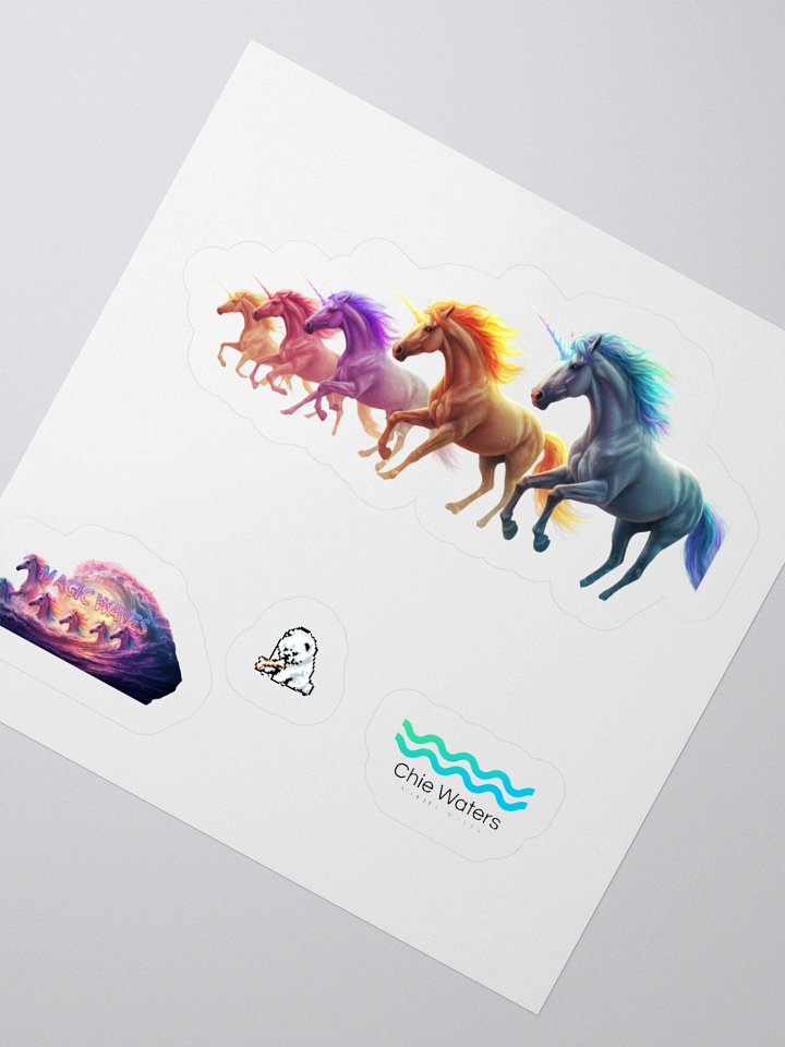 Fantastical Unicorns Kiss Cut Sticker Set product image (6)