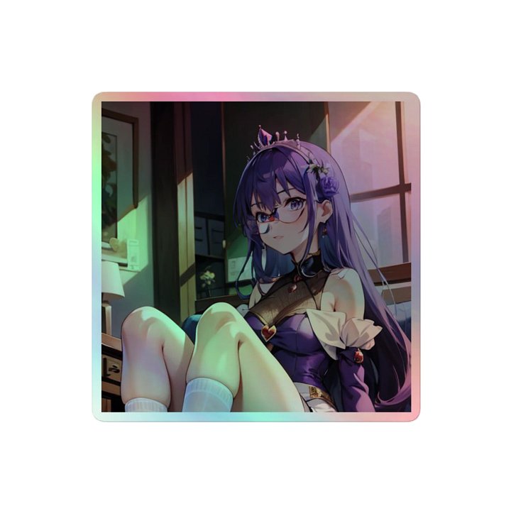 Purple K Princess HOLOGRAPHIC" STICKERS product image (2)
