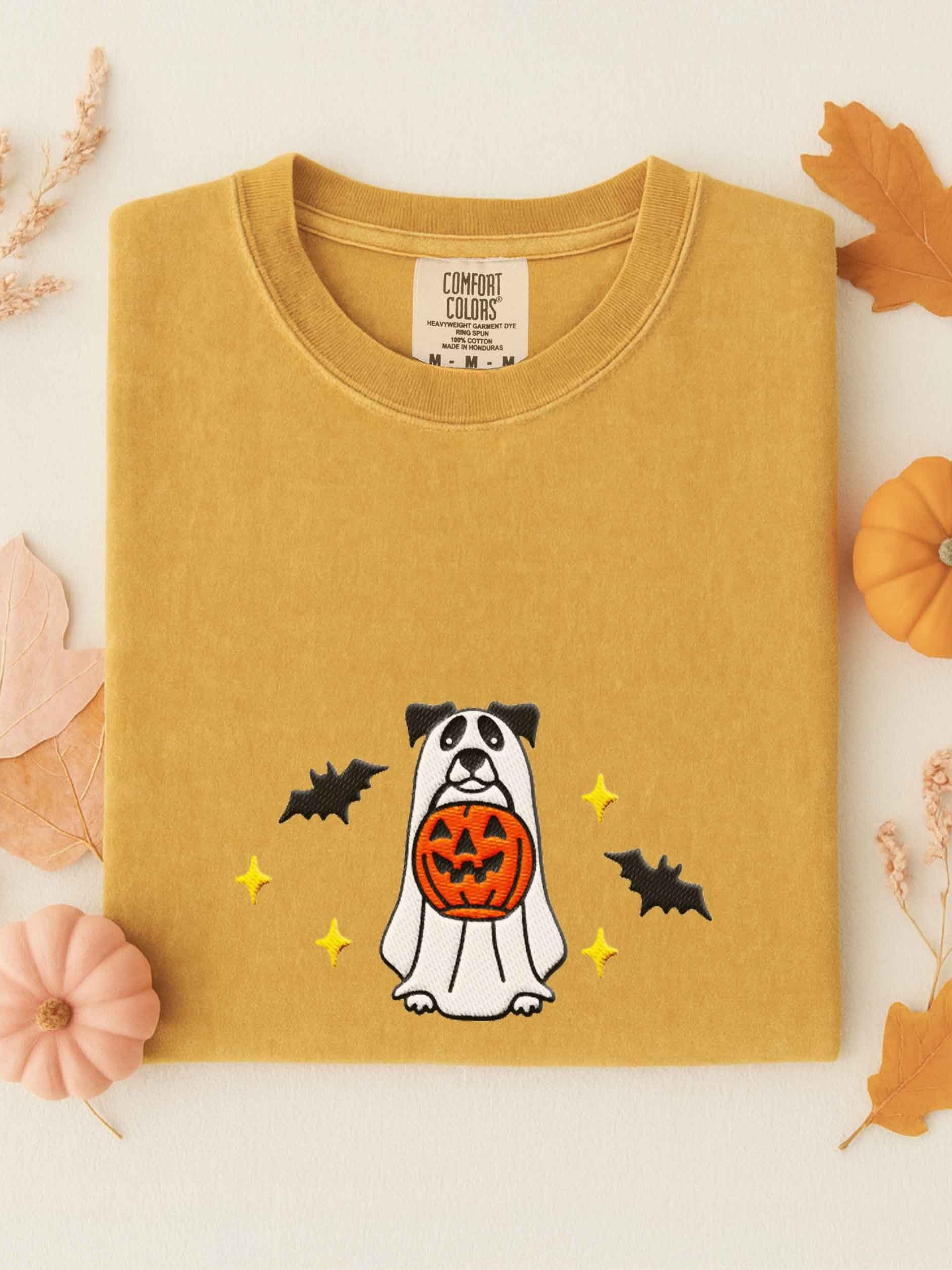 Halloween Parson Russell Terrier (Black & White) Embroidered T-Shirt product image (1)