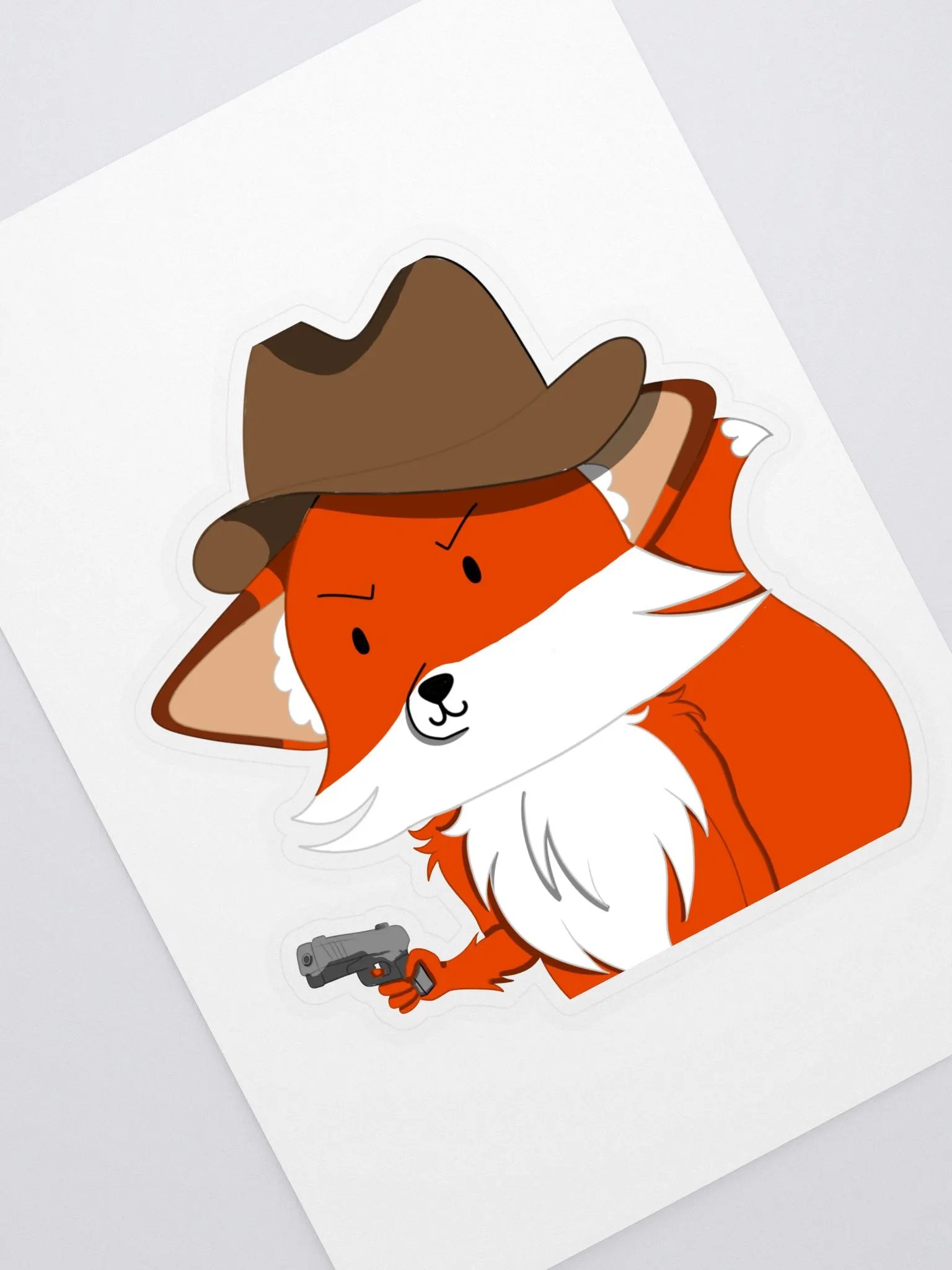 Fox Cowboy Sticker product image (1)