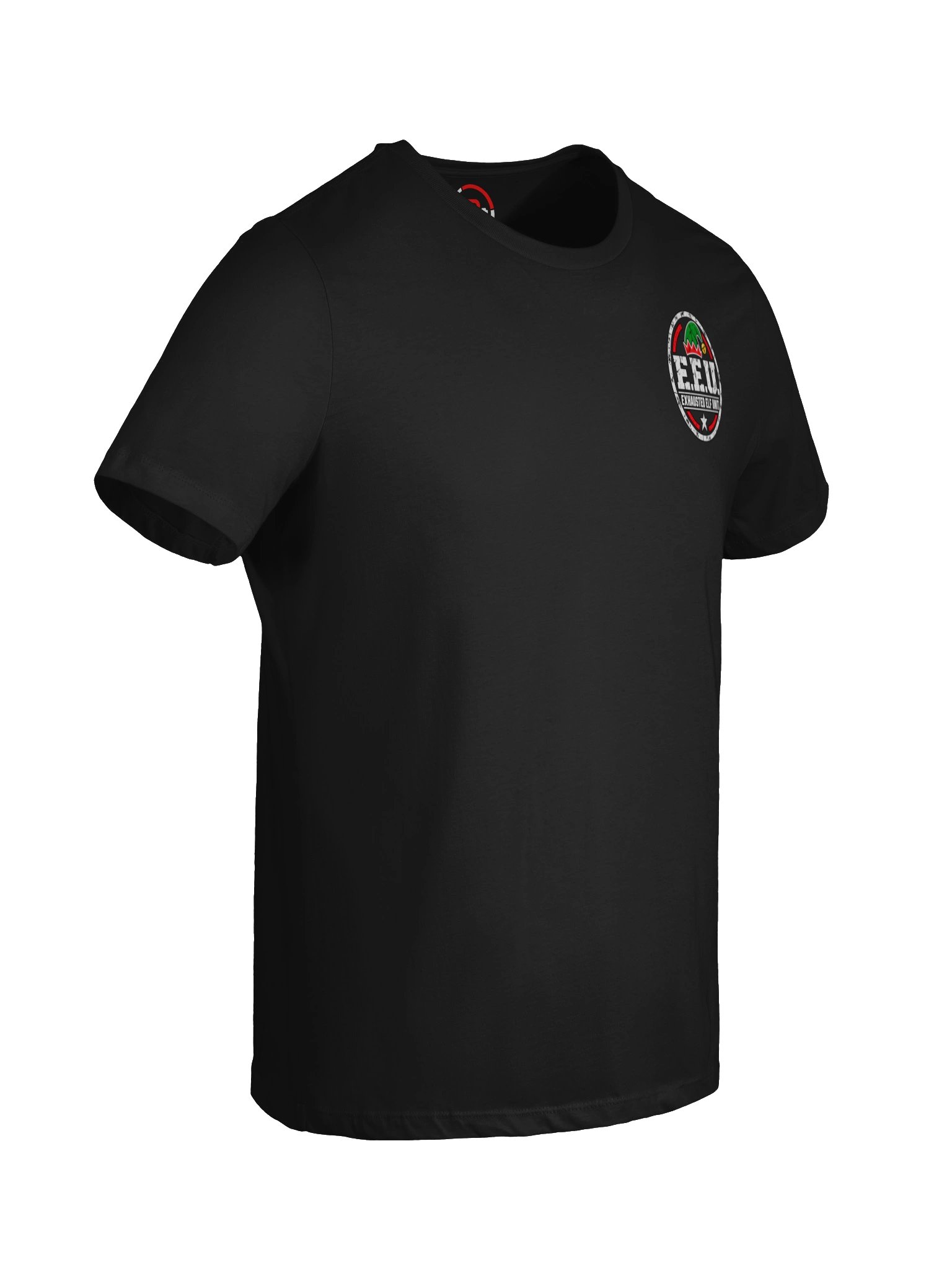 Exhausted Elf Unit Crew Women's Relaxed-Fit Tee | Black product image (8)
