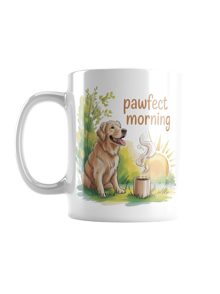 Pawfect Morning Dog Coffee Mug – Cozy Nature Design product image (2)