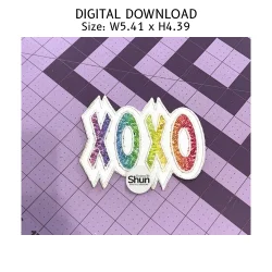 XOXO Applique Patch | Digital Download product image (2)